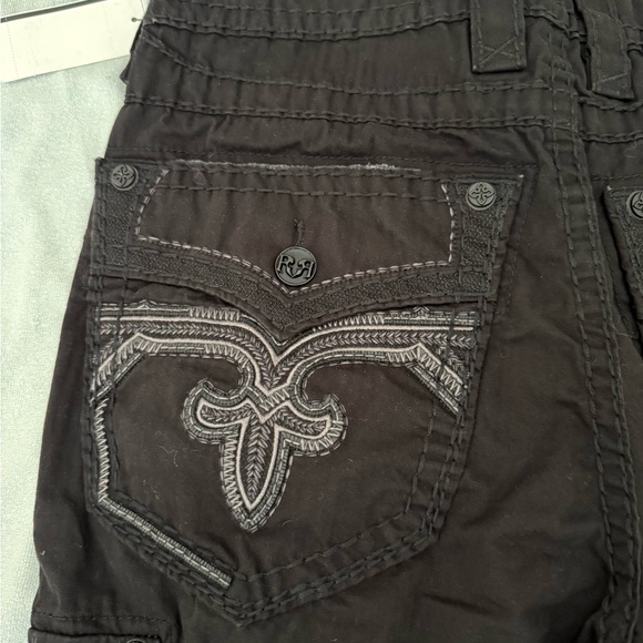 Rock Revival Dark Cargo Shorts NWT - Picture 6 of 7